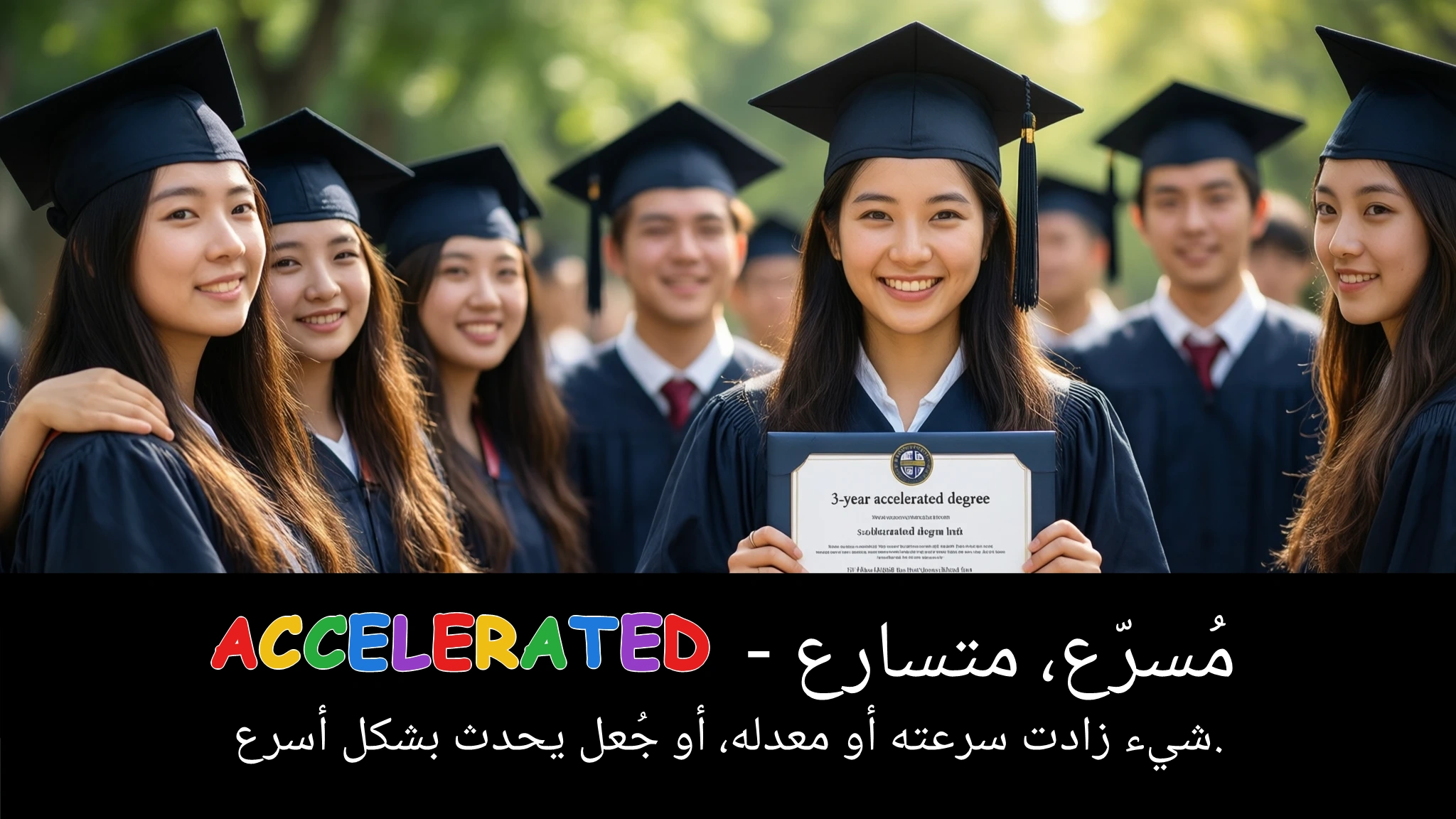 Arabic Illustration for accelerated